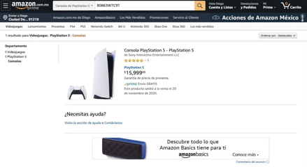 precio Amazon PS5 PlayStation 5